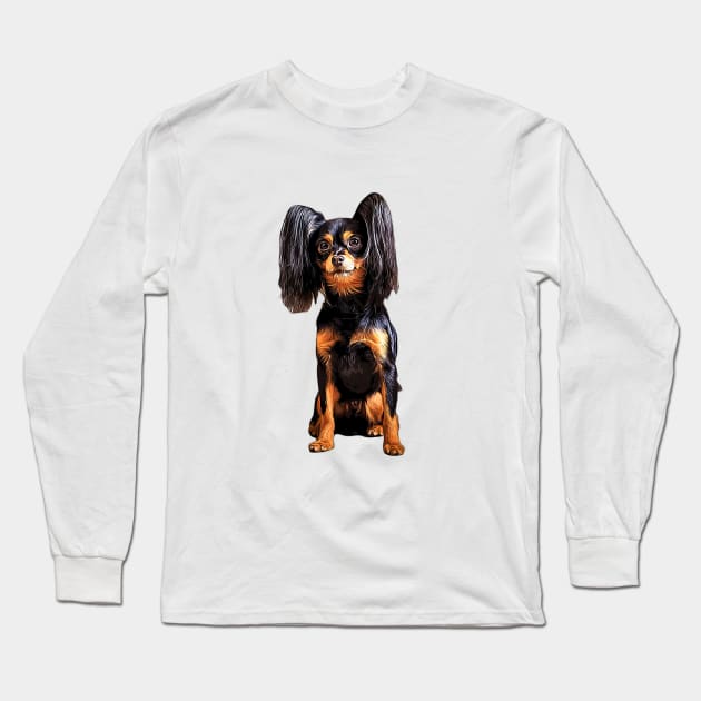 Russian Toy Terrier Long Sleeve T-Shirt by ElegantCat